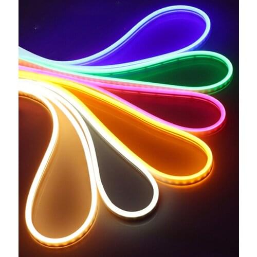1m Neon Strip EU 220V Waterproof Outdoor Garden Lighting RGB Strip 2835 120LEDs/m Ribbon Tape Flexible LED Strip Night Lamp