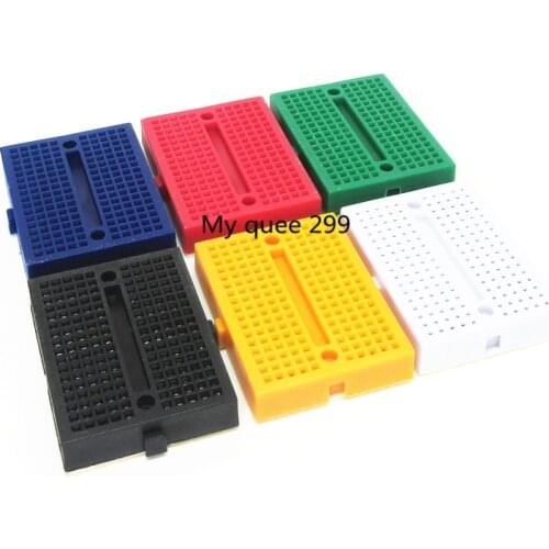 10pcs SYB-170 Mini Solderless Prototype Experiment Test Breadboard 170 Tie-points 35*47*8.5mm