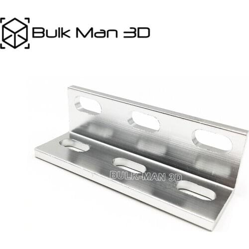 100pcs/Lot Wholesale Smooth Triple Universal L Bracket for 3D Printer, CNC Engraving Machine, V-slot, T slot Linear Rail