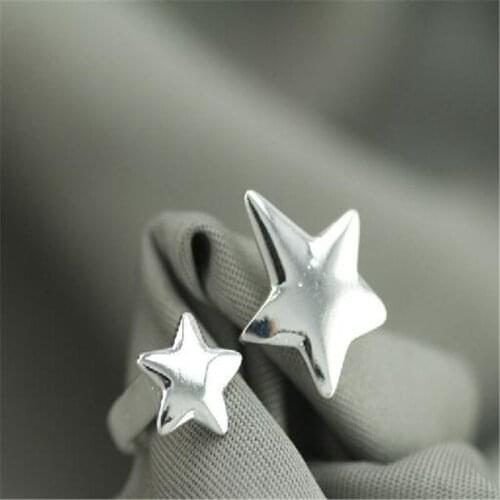 2017 Free Shipping 925 Sterling Silver colorCat Rings For Women Jewelry Beautiful Finger Open Rings For Party Birthday Gift #193