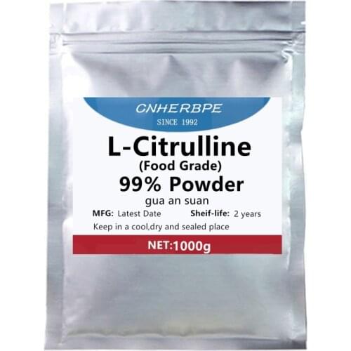 50-1000g Food grade 99%L-Citrulline Powder,Gua anSuan,Natural amino acid supplements,Support cardiovascular health,Free Shipping