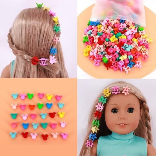Doll Accessories Flowers, Rabbits, Crowns Hairpin for American 18 Inch Girl Doll & 43 cm Born Baby Doll Items & Our Generation