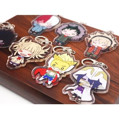 My Hero Academia Boku no hero Academia Anime Bakugou Katsuki Amajiki Togata Dabi Himiko Toga Cute Acrylic Keychain