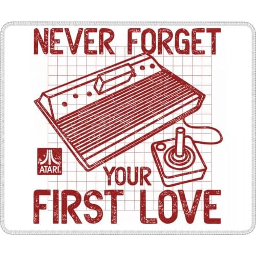 Atari Not Forget Your First Love Youth Gaming Mouse Pad Arcade Enthusiasts Atari Games Soft Mat Rubber Gamer Computer Laptop Pad