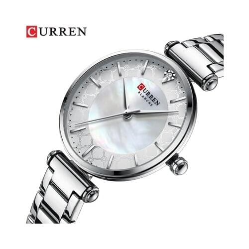CURREN 9072 Ms Watches Sport Casual Home Watch Stainless Steel Bracelet Elegant Female Clock Quartz Waterproof Lady Wristwatch