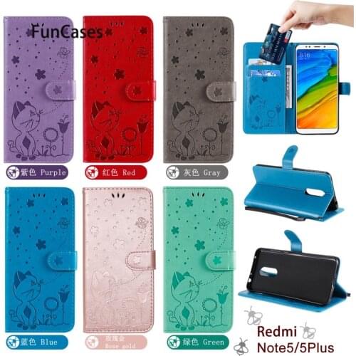 Cellphone Covers For ajax Redmi Note 5 Bee PU Leather Book Wallet Phone Bag Case sFor Xiaomi Redmi Note 5 Casa Cover Cove Hongmi