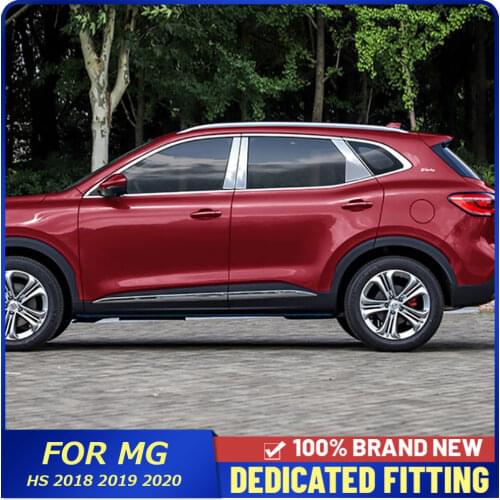 For MG HS 2018 2019 2020 Car Window Center Pillar B+C Window Sill Cover Frame Moldings Sticker Auto Accessories