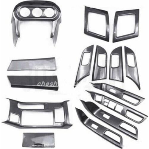 For Mitsubishi Lancer 2009-2016 High quality ABS Carbon fiber style Car Interior kit Cover Trim