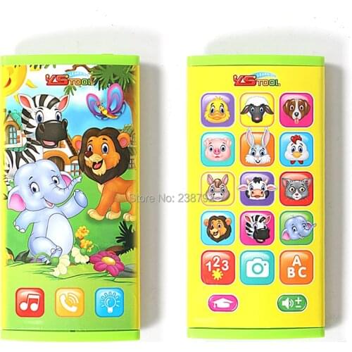 Cartoon Double-sided 360 full screen 23 Different Functions English Learning recognizing Animal Electric Simulation Toys Phone
