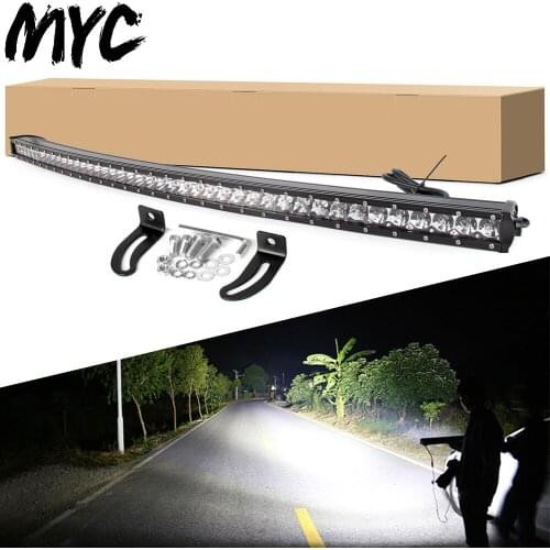 43 Inch 210W Curved Led Light Bar Single Row Driving Lights Car Dodge Pickup Trucks SUV Wrangler 4x4 Off Road Lighting 12V 24V