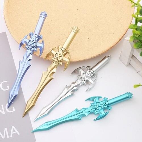Sword Gel Gel Pen Kawaii Student Gel Ink Pen Korean Stationery Cool Pens Novelty Pens Office Accessories Stationery Supplies