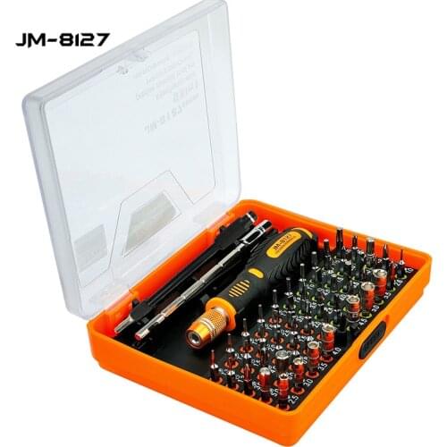 JAKEMY JM-8127 DIY Repair Tool Kit 53 IN 1 Professional Screwdriver Set with 360 Degree Soft Bar for Electronic Products