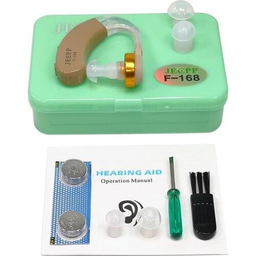 JECPP Hearing Aid for The Elderly Sound Amplifier In Ear Hearing Enhancement Device with Storage Case Cleaning Brush Screwdriver