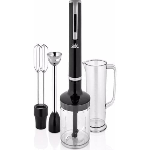 Sinbo Mixer Set 2 Speed Blender Cup Whisk Stainless 1000w Black Slicer Knife Washable Блендер Взбейте Черный Слайсер Из Нержа