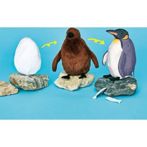 Simulation Plush Penguin Puzzle Doll Marine Animal President Big Three Change Penguin Kids Brain Toy