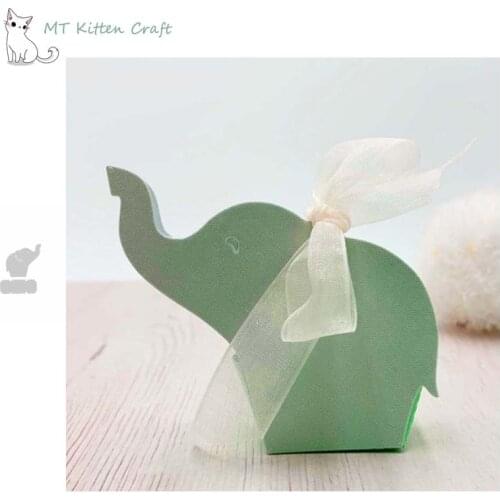 MT Craft Elephant Box Metal Cutting Dies Stencils Scrapbooking Photo Album Decorative Embossing Paper Card Crafts Die Cut