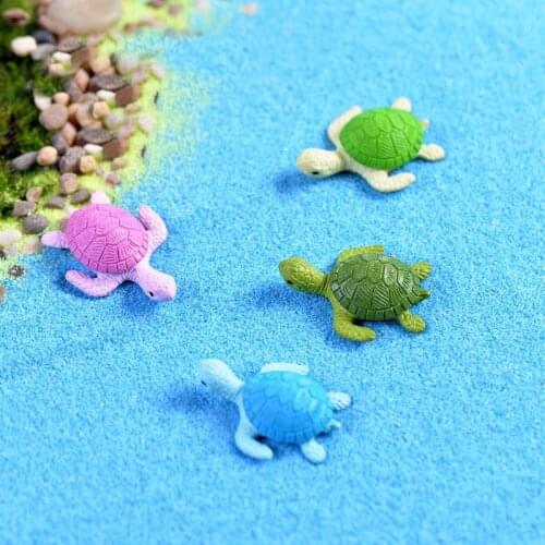 New Arrival 4PCS Mini Turtle Tortoise Miniature Fairy Garden Decoration DIY Doll House Terrarium Micro Landscape Decoration