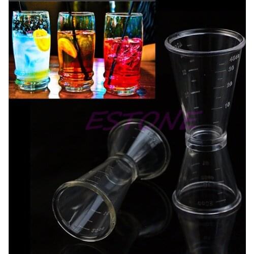 New Arrival S / L Jigger Single Double Shot Cocktail Wine Short Drink Measure Cup Bar Party Sep25