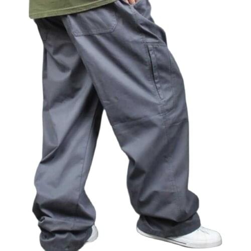 New Fashion Cargo Pants Men Casual Loose Baggy Straight Trousers Streetwear Plus Size Male Clothing