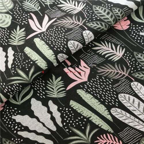 Retro Cotton And Linen Fabric Printed upholstery Cotton Cloth For DIY zakka curtain sofa tablecloth Material