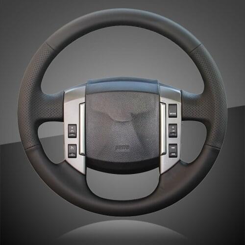 Car Braid On The Steering Wheel Cover for Land Rover Discovery 3 2004-2009 Auto Steering Wheel Cover Interior Accessories Covers