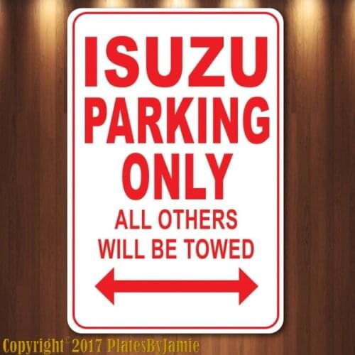 Isuzu Parking Only All Others Towed Man Cave Novelty Garage Aluminum Metal Sign Metal Painting 20x30cm Poster Metal Plaque 2021