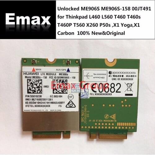Unlocked ME906S ME906S-158 00JT491 for Thinkpad L460 L560 T460 T460s T460P T560 X260 P50s ,X1 Yoga,X1 Carbon JINYUSHI stock