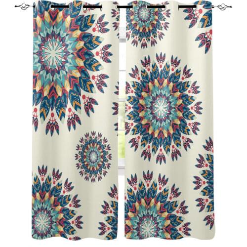 Mandala Bohemian Bedroom Modern Window Curtain for Living Room Decoration Curtains Home Textile Drapes