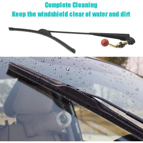 Manual Hand Operated Windshield Wiper Rubber Blade Universal Replacement Kit for UTV For Bmw E46 E90 Ford Focus 2 Tesla Model 3
