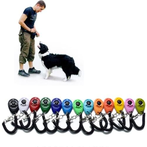Pet Dog Tranining Clicker Pet Dog Tranining Supply New Dog Pet Clicker Training Aid Wrist Strap Smart Dog Training Accessory