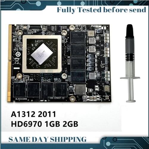 A1312 VIDEO CARD FOR iMac 27" a1312 MID 2011 109-c29657-10 AMD Radeon HD 6970m 2gb 1GB ddr5 VGA VIDEO CARD 661-5968