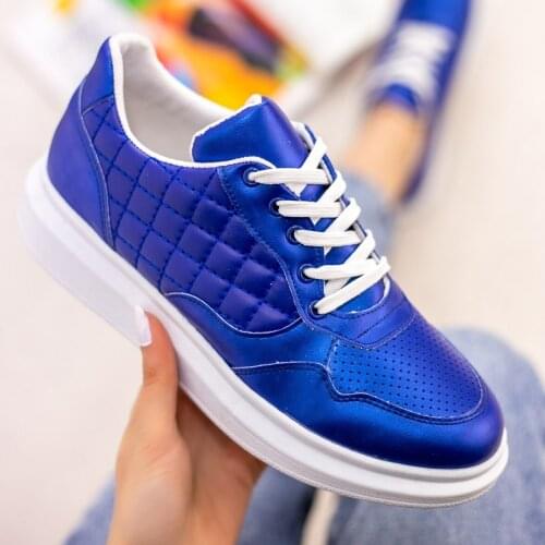 Tonar Saks Blue Skin Lace-Up Sports Women 'S Shoes Spring Summer New Season Cool Comfortable Style Fashionable Casual Street Fashion