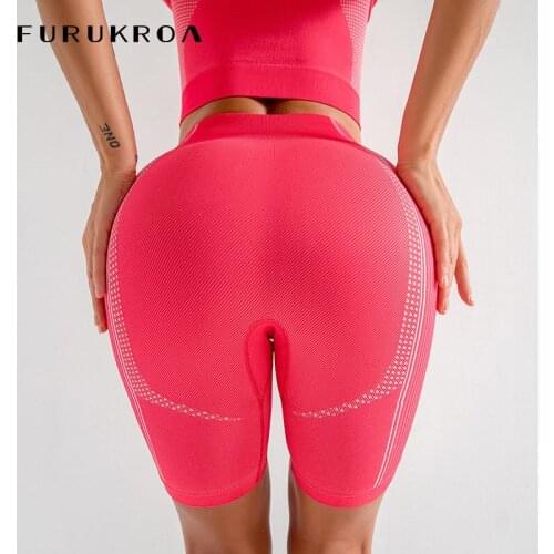 Women Yoga Shorts High Waist Seamless Yoga Short Push Up Hip Gym Shorts Fitness Sports Leggings Running Workout Shorts New X226B