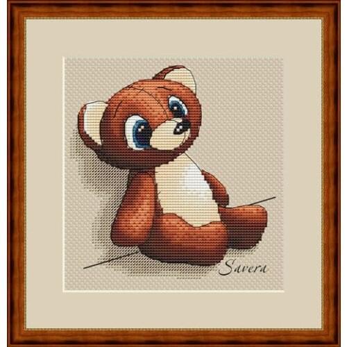 Gold Collection Counted Cross Stitch Kit Cross stitch RS cotton with cross stitch chemical experiment Cartoon Toy Bear