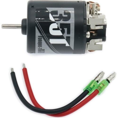 1PC Carbon Brush Replaceable 540 Brushed Motor 8T 14T 19T 21T 27T 35T 45T 55T For Rc Model Car Boat 1/10 Crawler Axial HspRedcat