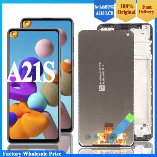 100% Original Display with frame for Samsung Galaxy A21s A217 SM-A217F/DS LCD Touch Screen Digitizer Assembly Repair Parts