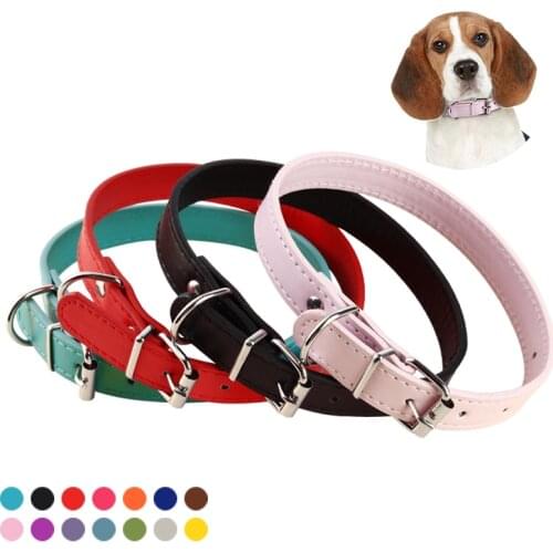 12 Colors Size Adjustable Suitable for Medium and Small Pets Solid Blue Teddy Red Chihuahua Dog Collars Cat Necklace Puppy Scarf