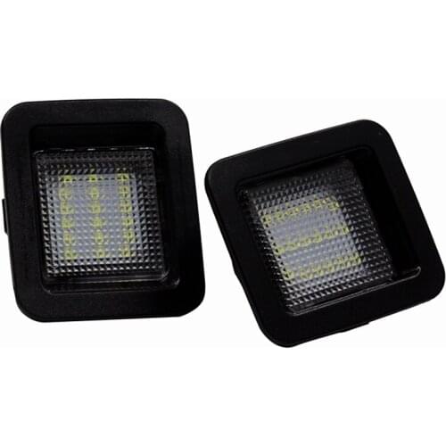 2Pcs/Set License Plate Light For Ford F-150 2015-2018 OEM:FL3Z-13550-A LED Light For Car License Number Plate Light Lamp