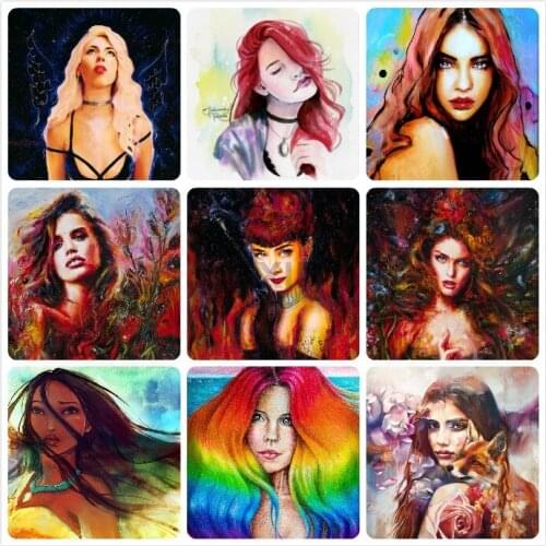 5D diamond embroidery Painting beautiful woman cross stitch Rhinestone arts diy diamond painting Handmade mural decoration gift