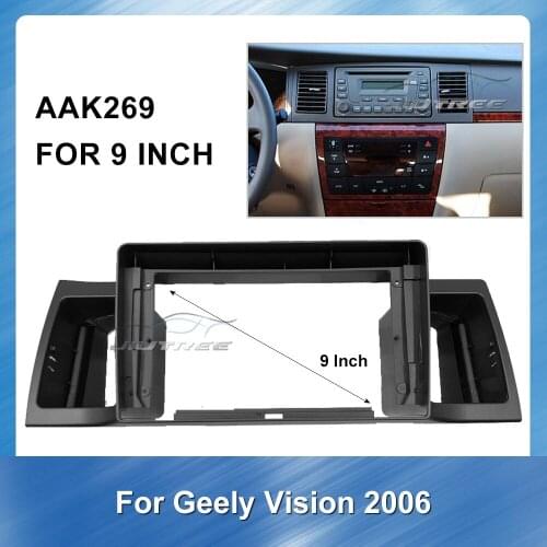 Car Audio RadioBig Screen Fascia Frame Adapter for Geely Old Vision 2006 GPS Navigation plate Installation panel Frame Fascias