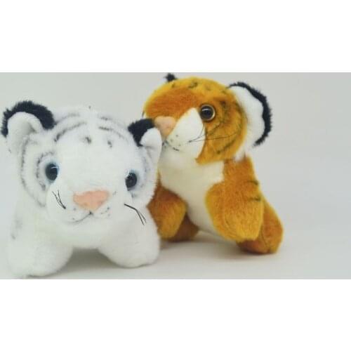 White Yellow Cute Little Tiger Kawaii Plush Toys Pendants Cartoon Anime Doll Stuffed Toy Christmas Birthday Gift For Children