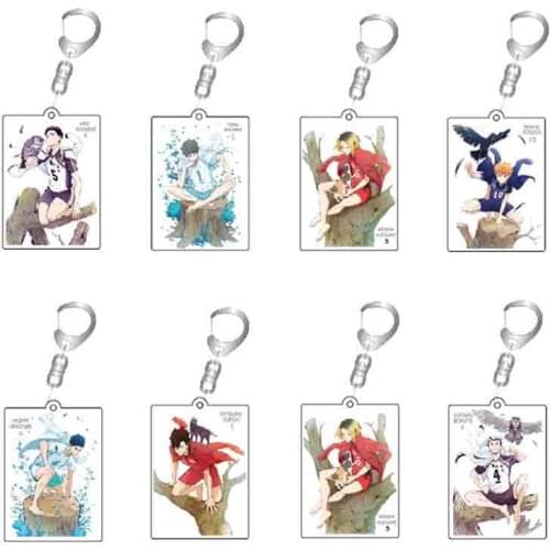 Volleyball Boy Key Chain Ring Anime Haikyuu!! Keyring Cute Cartoon Keychain Sleutelhanger 2020 New Keychain Accessories