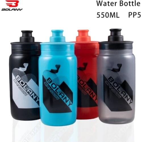 Bolany Cycling Water Bottle Sports 550ML Leakproof Fitness Bottle PP5 Portable Outdoor MTB Road Bicycle Kettle