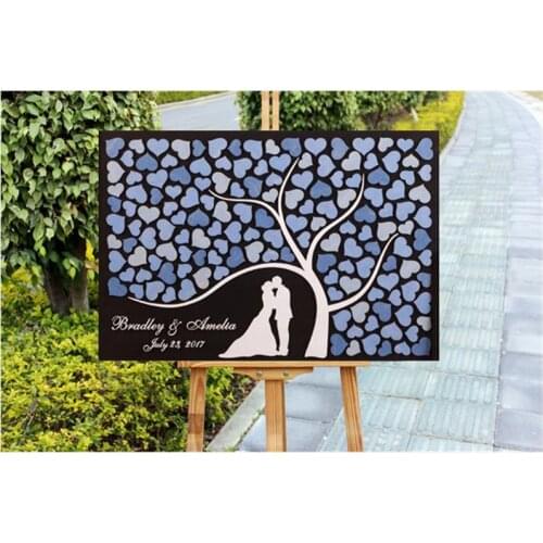 Rustic 3D Heart Wedding Guest Book Alternatives Wedding Decor Unique Guestbook Wooden Tree of Life Personalized Wedding Gift