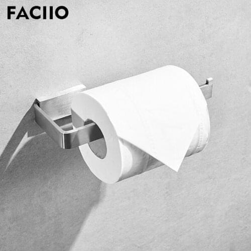 FACIIO Bathroom Wall Mounted Simple Toilet Paper Holders Paper Towel Holder Bathroom Hardware Paper Holder wc rolhouder