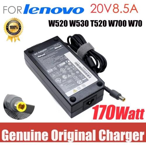 For Lenovo Thinkpad 20V 8.5A W520 W530 170W 42T5284 Notebook laptop supply power AC adapter charger cord