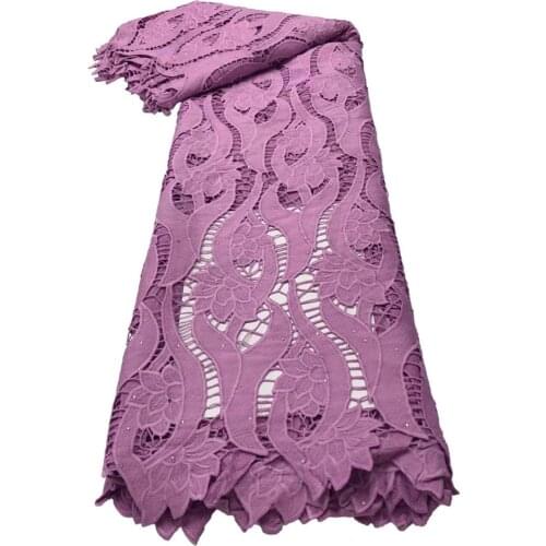 ELegnt Purple Color Milk Silk Lace Fabric 2021 African Lace Fabric For Women Wedding Fabric NI5002-2