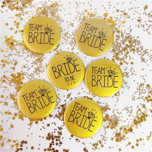 Team Bride Badge Bachelorette Party Bride To Be Badge for Wedding Bridal Shower Party Decorations Bachelor Hen Party Logo Favor