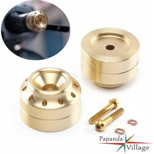 Motorcycle Handlebar Bar End Plug Copper Handgrips Plugs Cap for Vespa Scooter GTS Sprint Primavera LT LX LXV GT GTS GTV 150 250