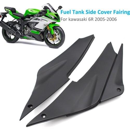 Carbon Fiber Tank Side Cover Panel Fairing for kawasaki 6R 05-06 2005-2006